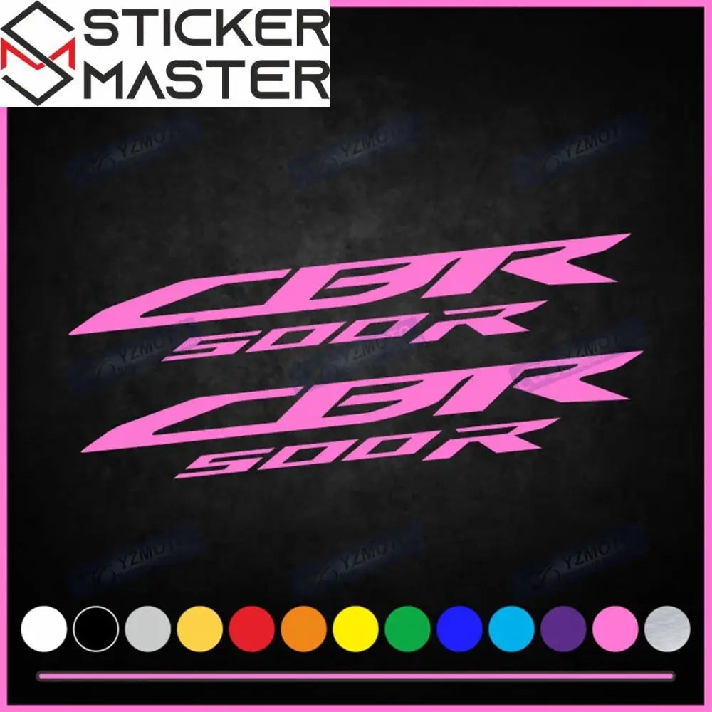 Honda CBR 500R Sticker Seti | Yan Grenaj Logosu (Her Renk) Sticker Master