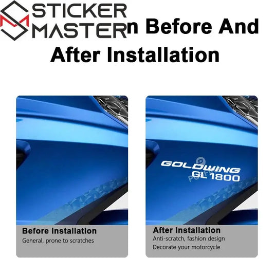 Honda Goldwing Sticker | GL 1800 Yan Grenaj ve Çanta Decal Seti (20 cm) - Sticker Master