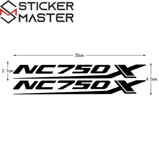 Sticker Master Honda NC750X Sticker Seti – Su Geçirmez Motosiklet Etiketi (2014-2022 Uyumlu) - Sticker Master