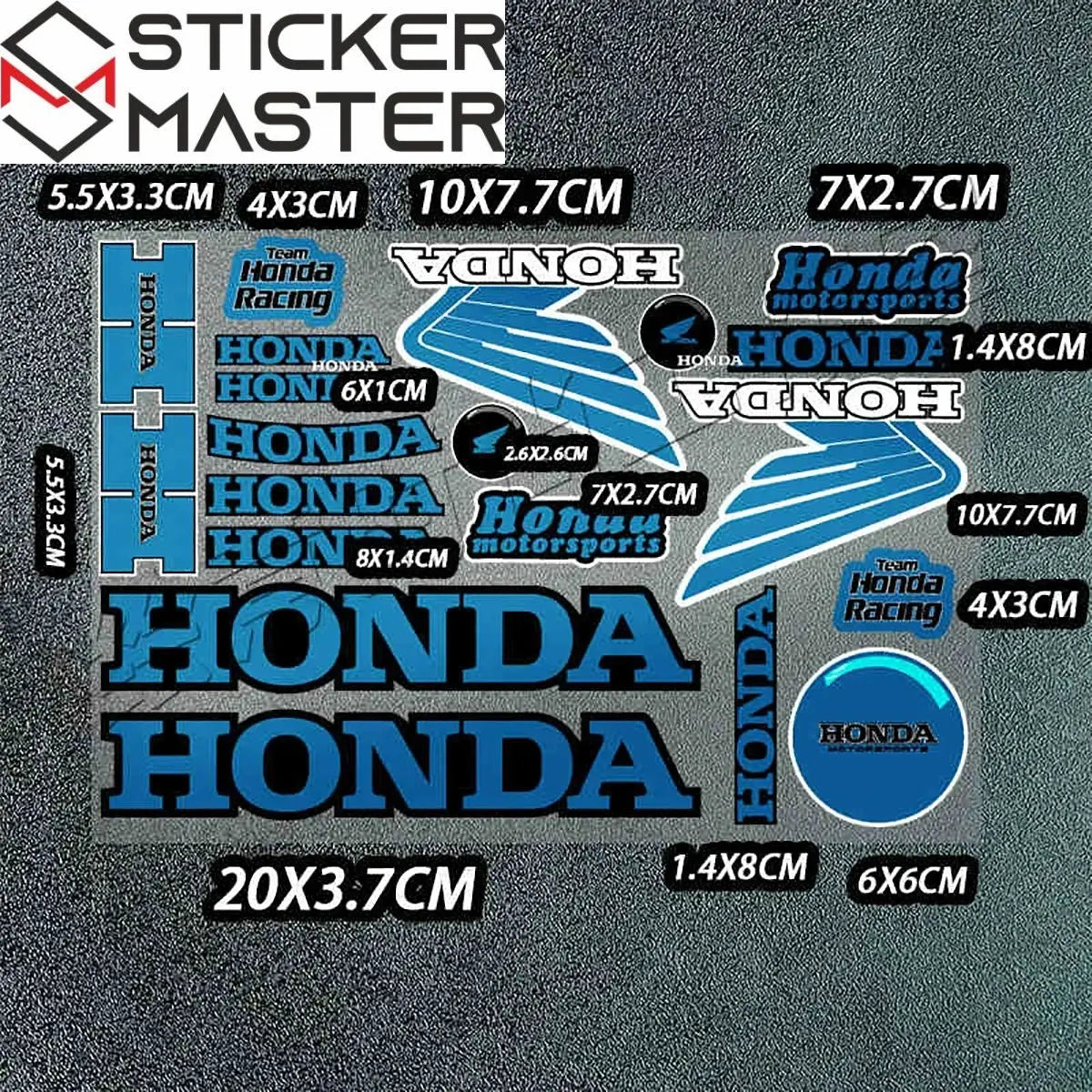 Honda Sticker Seti | HRC & Kanat Logo Paketi | Sticker Master - Sticker Master