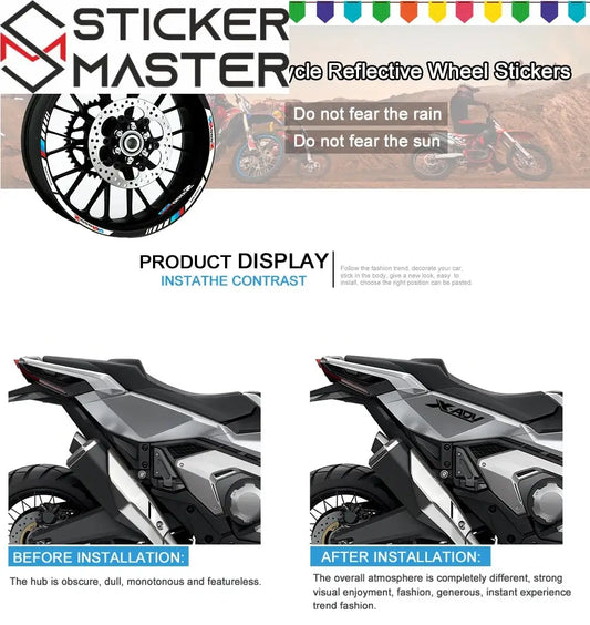 Honda X-ADV 750 Sticker Seti | Yan Grenaj Logosu 20cm (Her Renk) Sticker Master