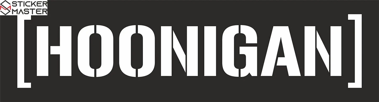 Sticker Master Hoonigan Oto Sticker Motor, Kask, Laptop, Araba, Oto Araç İçin Dayanıklı Etiket Decal