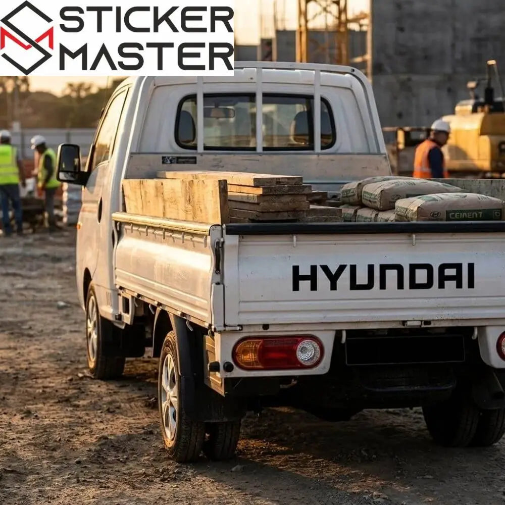 Hyundai H100 Sticker | Arka Kapak Yazı Etiketi | Sticker Master - Sticker Master