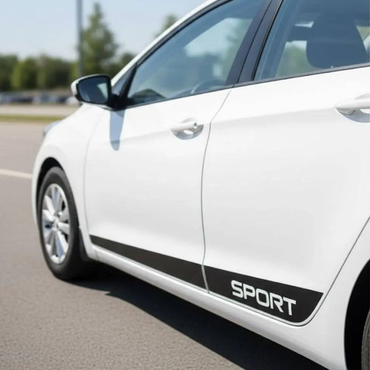 Hyundai Yan Şerit Sticker Sport Kapı Altı Seti | Sticker Master - Sticker Master