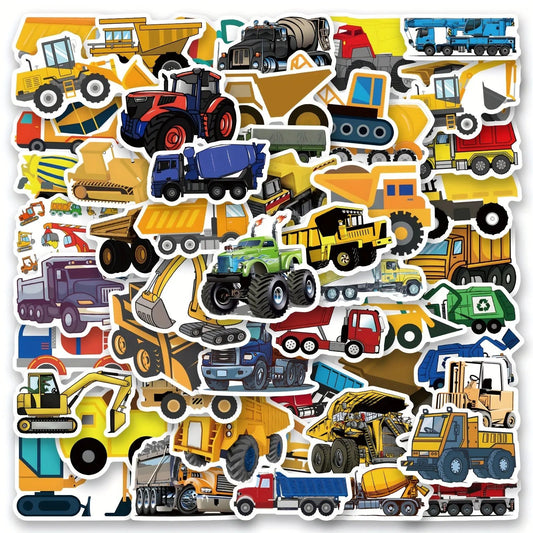 İnşaat Araçları Sticker Seti 60’lı | Sticker Master - Sticker Master