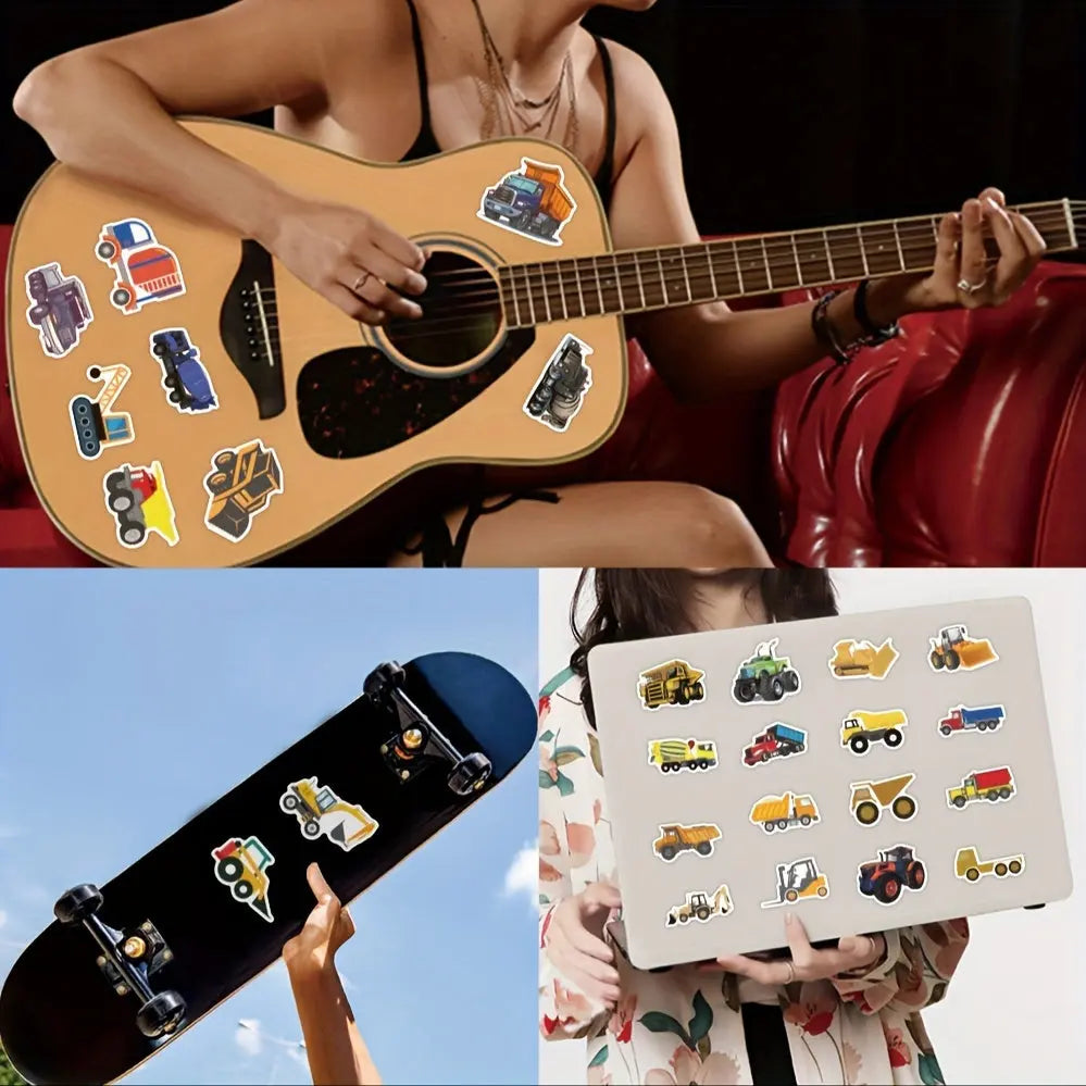 İnşaat Araçları Sticker Seti 60’lı | Sticker Master - Sticker Master