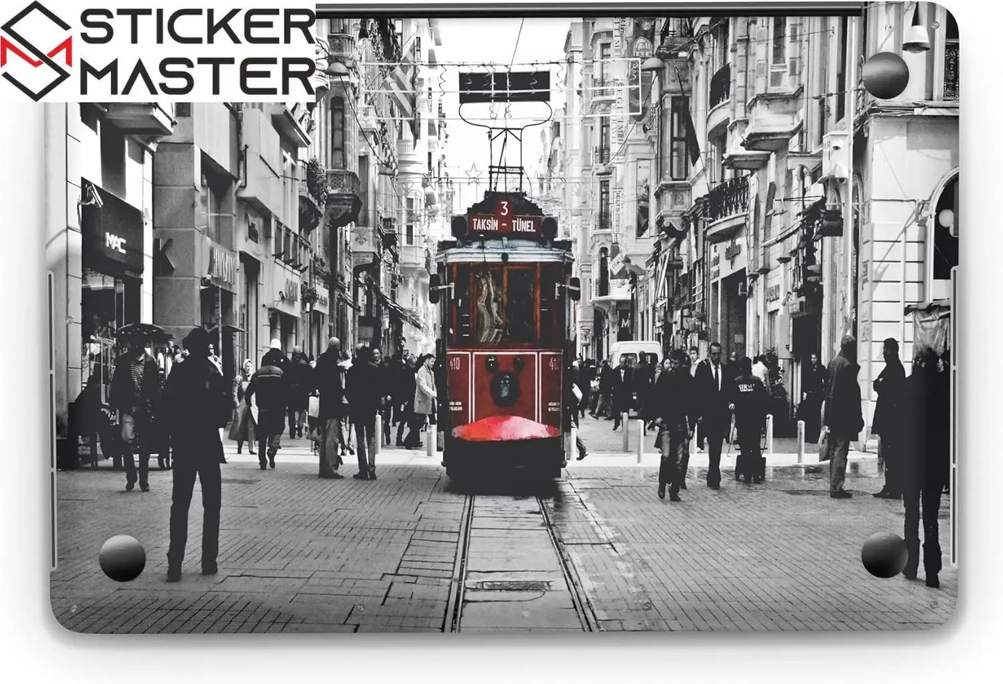 Sticker Master Taksim Tunel Evrensel Sticker Dizüstü Bilgisayar Vinil Sticker Decal 12" 13" 13.3" 14" 15" 15.4" 15.6 inç Dizüstü Bilgisayar Çıkartma Koruyucu Macbook Asus Acer Hp Lenovo Huawei Dell İçin - Sticker Master