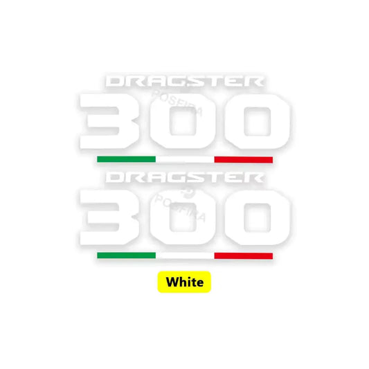 Italjet Dragster 300 Sticker | Kuyruk ve Sele Altı Logosu (15 cm) Sticker Master