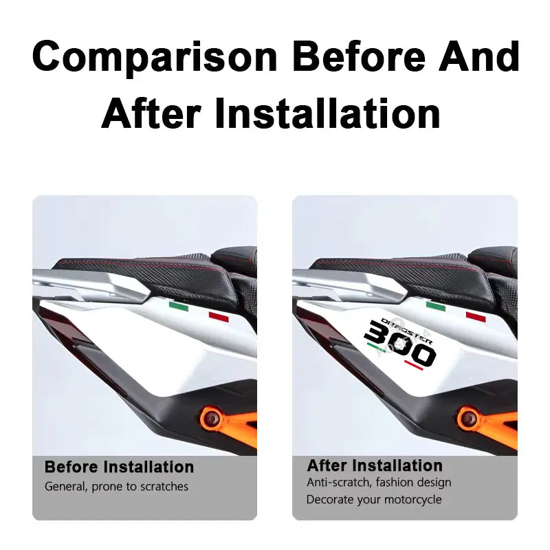 Italjet Dragster 300 Sticker | Kuyruk ve Sele Altı Logosu (15 cm) Sticker Master
