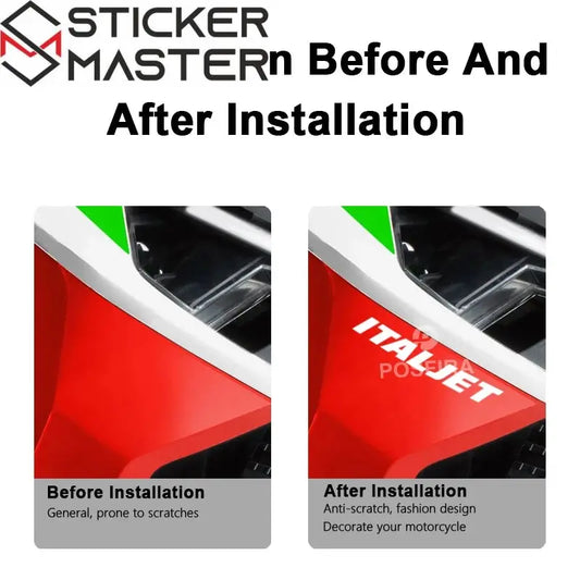 Italjet Dragster Sticker | 16 cm Logo (50cc - 300cc Uyumlu) Sticker Master