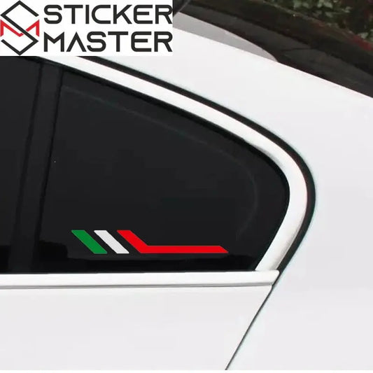 İtalyan Şerit Sticker | Sportif Araç Çıkartması (2 Adet) | Sticker Master - Sticker Master