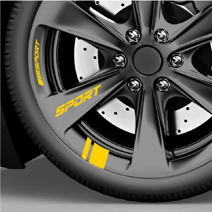 24 Parça Jant Çıkartma Seti Sport Şerit Sticker | Sticker Master - Sticker Master