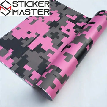 Kamuflaj Kaplama Folyosu | Arctic Snow ve Black Camo Araç ve Laptop Vinili Sticker Master