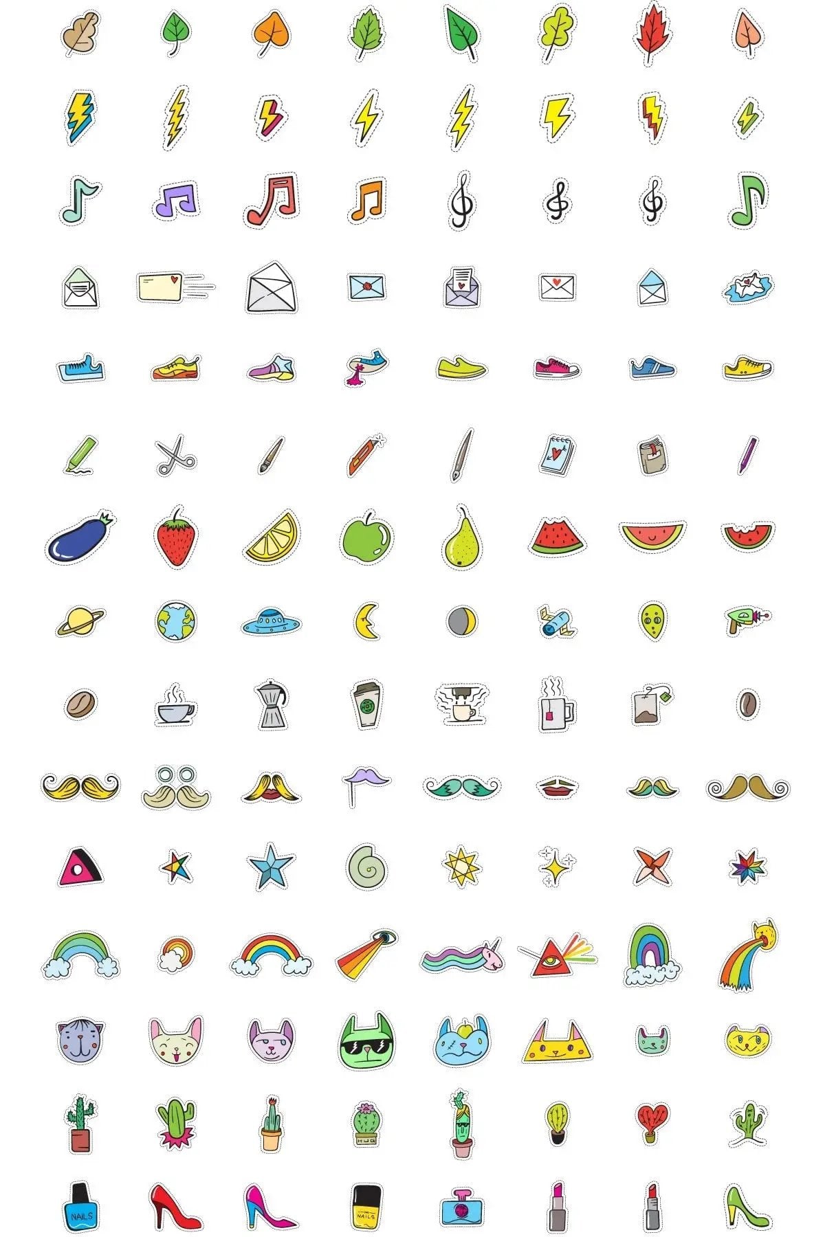 Sticker Master 300 Adet Karışık Sticker Pack Graffiti Araba Stickers Motor Bisiklet Laptop Sticker Etiket Çıkartma