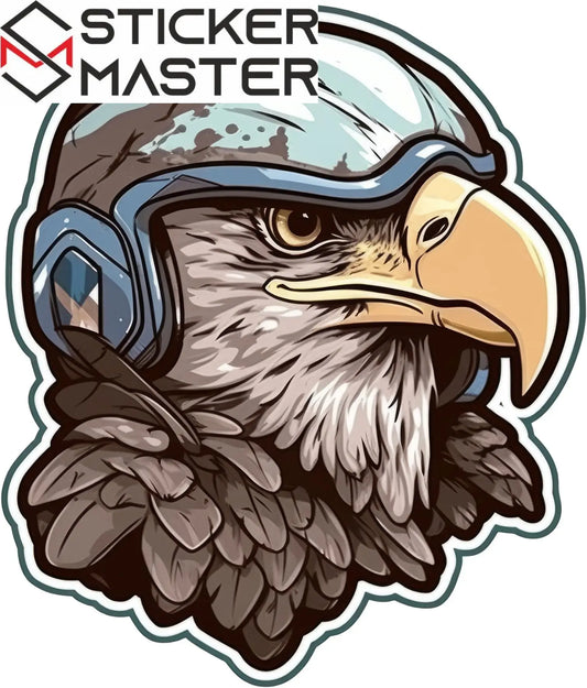 Sticker Master Kartal Sticker Motor, Kask, Laptop, Araba, Oto Araç İçin Dayanıklı Etiket Decal