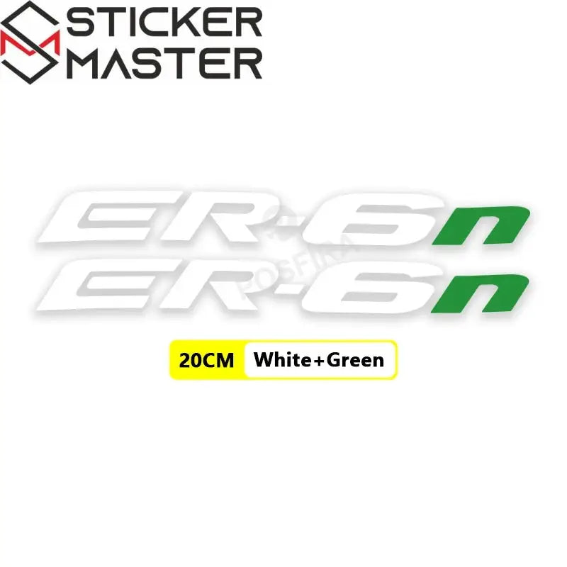 Kawasaki ER-6n Sticker Yan Grenaj Yazısı Seti | Sticker Master - Sticker Master