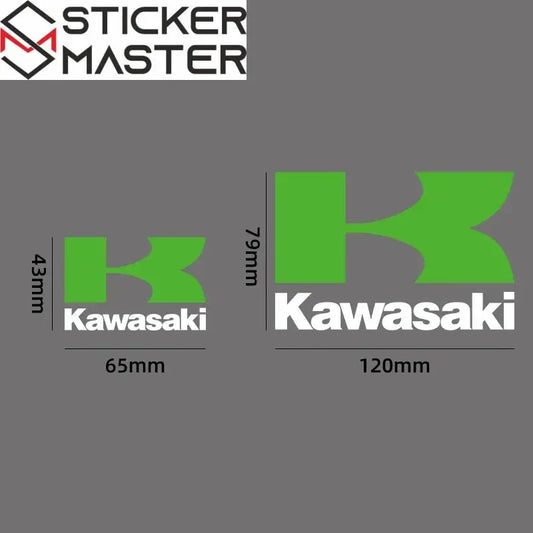 Kawasaki Logo Sticker (2 Adet) | Z ve Ninja Serisi Uyumlu Depo/Grenaj Logosu Sticker Master