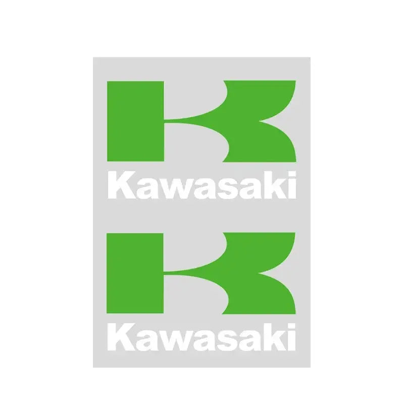 Kawasaki Logo Sticker (2 Adet) | Z ve Ninja Serisi Uyumlu Depo/Grenaj Logosu Sticker Master