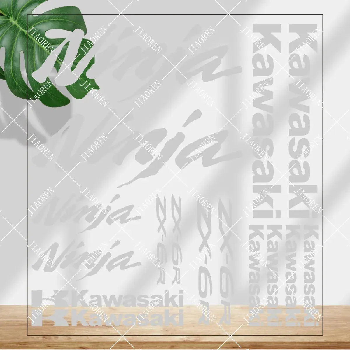 Kawasaki ZX-6R Sticker Seti | Ninja ve Logo Full Grenaj Kiti (35x38cm) Sticker Master