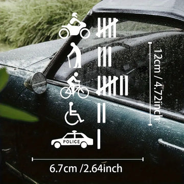 Kazalı Hit Sayacı Mizah Stickerı Komik Araç Etiketi | Sticker Master Sticker Master