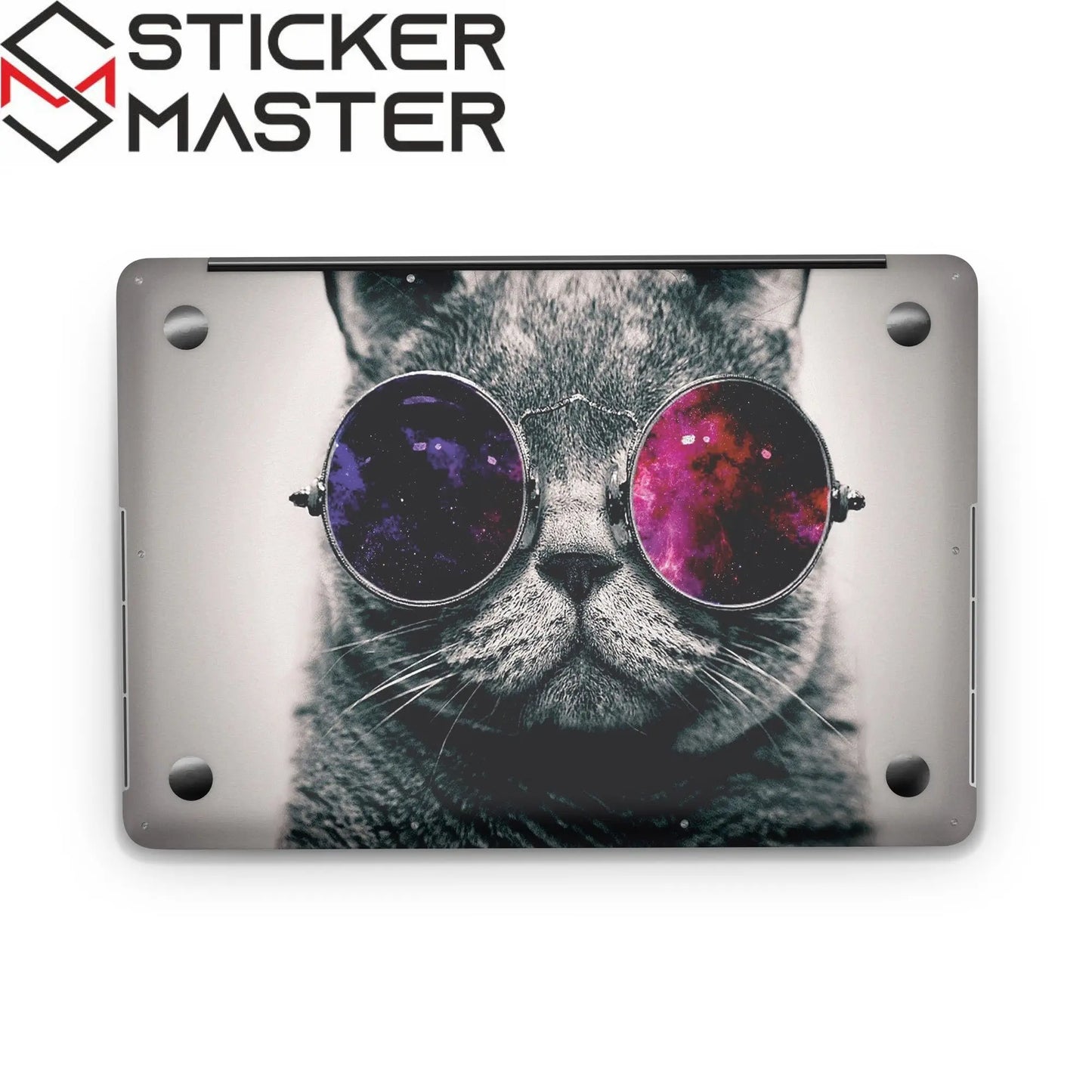 Sticker Master Kedi Evrensel Sticker Dizüstü Bilgisayar Vinil Sticker Decal 12" 13" 13.3" 14" 15" 15.4" 15.6 inç Dizüstü Bilgisayar Çıkartma Koruyucu Macbook Asus Acer Hp Lenovo Huawei Dell İçin - Sticker Master