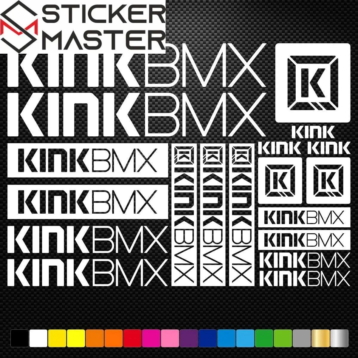 Sticker Master KINK Bmx Bisiklet Sticker Set Etiket