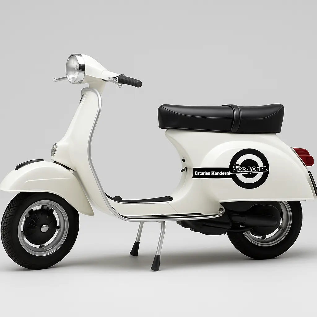 Sticker Master Kişiye Özel Vespa Yan Grenaj Sticker – İsimli Tasarım, Kendinden Yapışkanlı, Suya Dayanıklı 15 cm Çıkartma Sticker Master