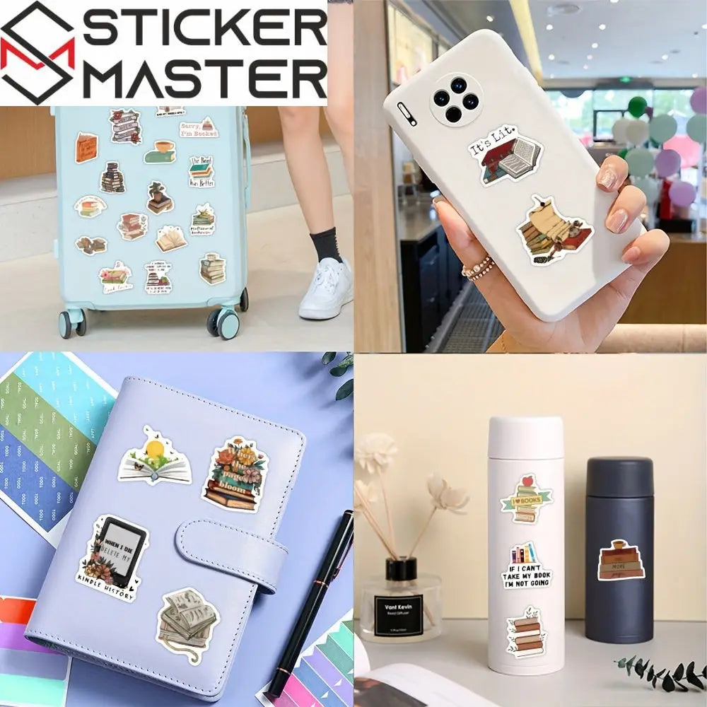 Vintage Kitap Sticker Seti 61’li | Sticker Master - Sticker Master