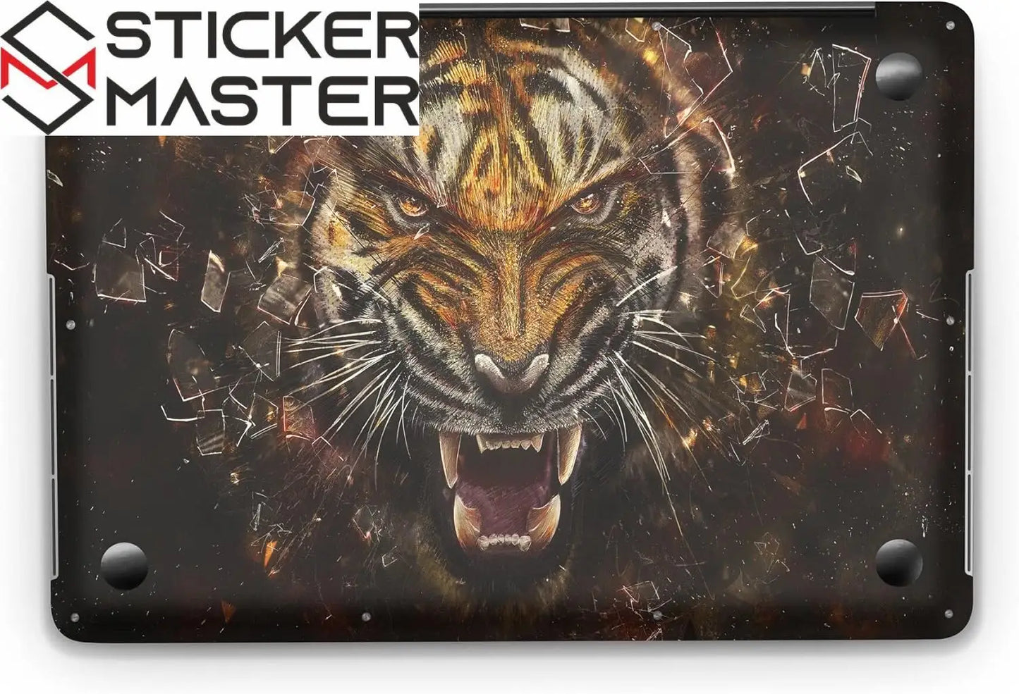 Sticker Master Angry Lion Style Evrensel Sticker Dizüstü Bilgisayar Vinil Sticker Decal 12" 13" 13.3" 14" 15" 15.4" 15.6 inç Dizüstü Bilgisayar Çıkartma Koruyucu Macbook Asus Acer Hp Lenovo Huawei Dell İçin - Sticker Master