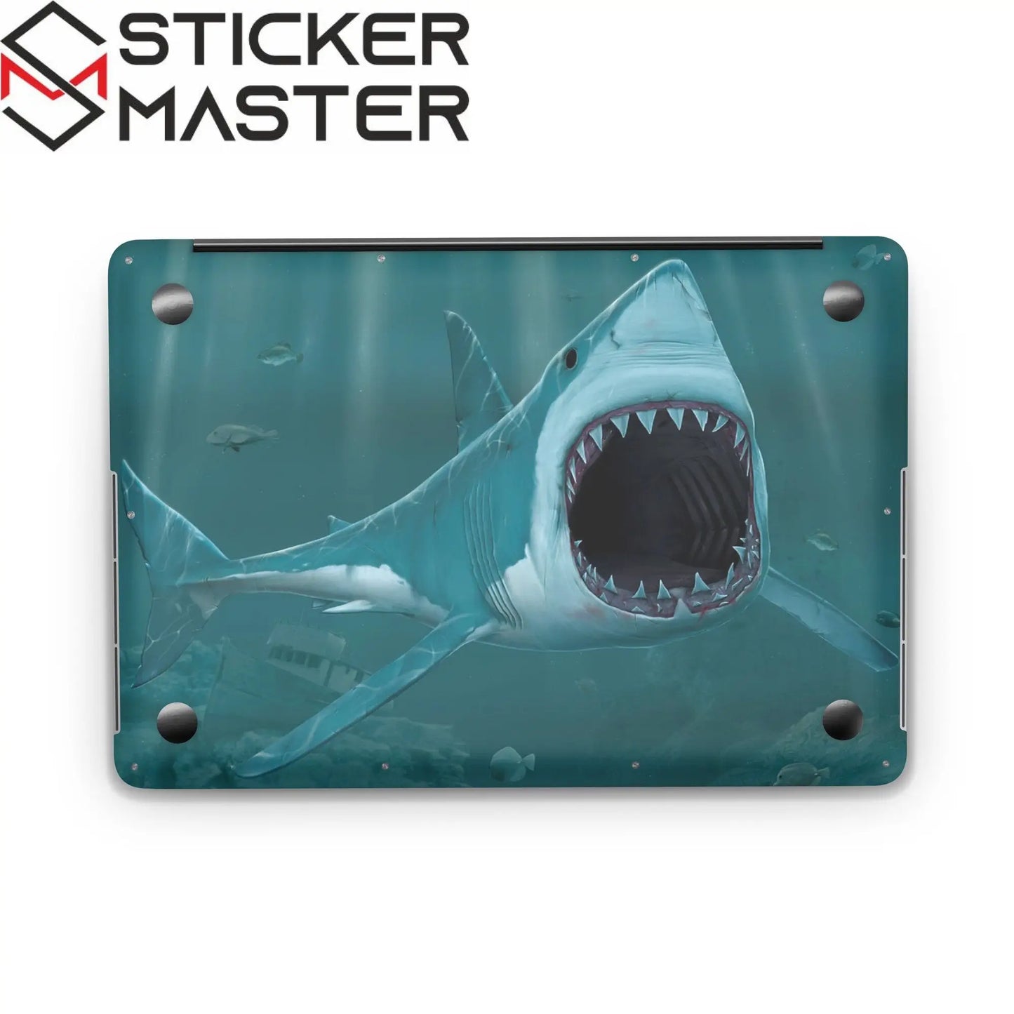 Sticker Master Shark Evrensel Sticker Dizüstü Bilgisayar Vinil Sticker Decal 12" 13" 13.3" 14" 15" 15.4" 15.6 inç Dizüstü Bilgisayar Çıkartma Koruyucu Macbook Asus Acer Hp Lenovo Huawei Dell İçin - Sticker Master