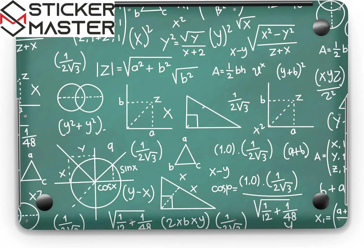 Sticker Master Math Background Evrensel Sticker Dizüstü Bilgisayar Vinil Sticker Decal 12" 13" 13.3" 14" 15" 15.4" 15.6 inç Dizüstü Bilgisayar Çıkartma Koruyucu Macbook Asus Acer Hp Lenovo Huawei Dell İçin - Sticker Master
