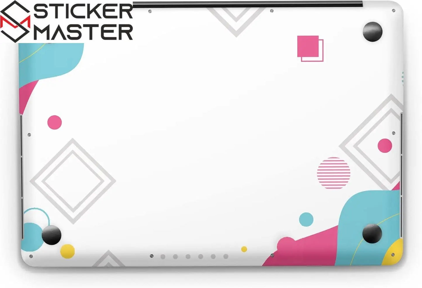 Sticker Master Modern Memphis Evrensel Sticker Dizüstü Bilgisayar Vinil Sticker Decal 12" 13" 13.3" 14" 15" 15.4" 15.6 inç Dizüstü Bilgisayar Çıkartma Koruyucu Macbook Asus Acer Hp Lenovo Huawei Dell İçin - Sticker Master