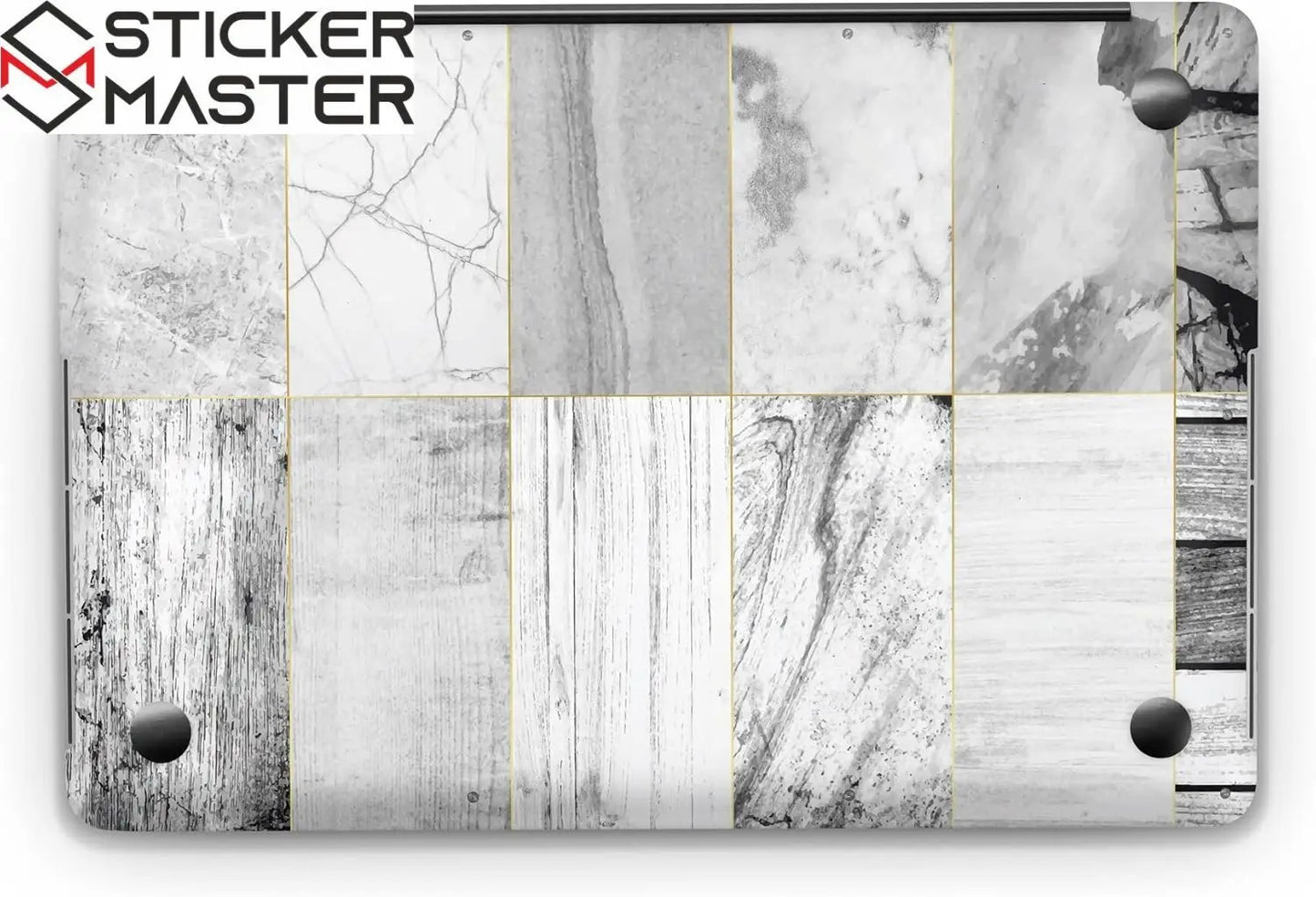 Sticker Master Marble 1 Evrensel Sticker Dizüstü Bilgisayar Vinil Sticker Decal 12" 13" 13.3" 14" 15" 15.4" 15.6 inç Dizüstü Bilgisayar Çıkartma Koruyucu Macbook Asus Acer Hp Lenovo Huawei Dell İçin - Sticker Master
