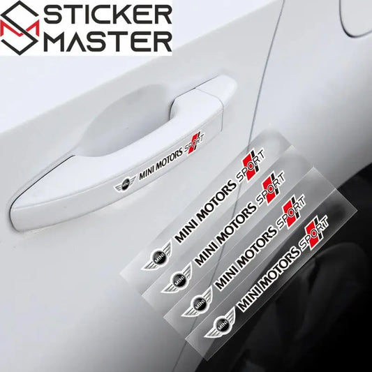 Mini Cooper Uyumlu Detay Sticker | 4'lü Ayna ve Jant Seti Sticker Master
