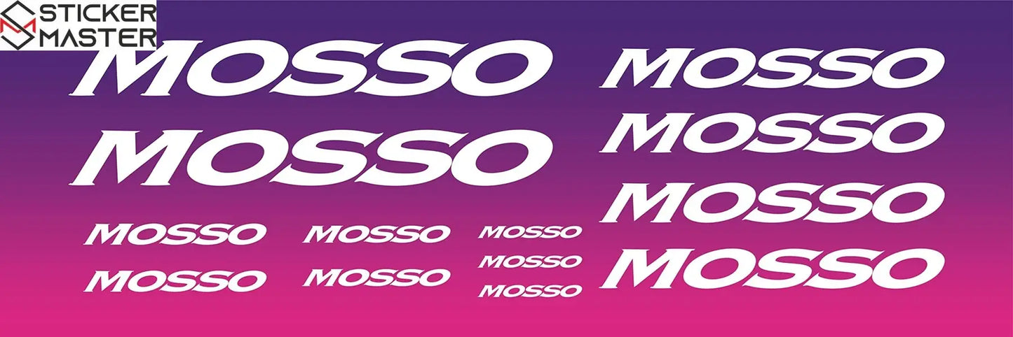 Sticker Master Mosso Bisiklet Sticker Set Etiket
