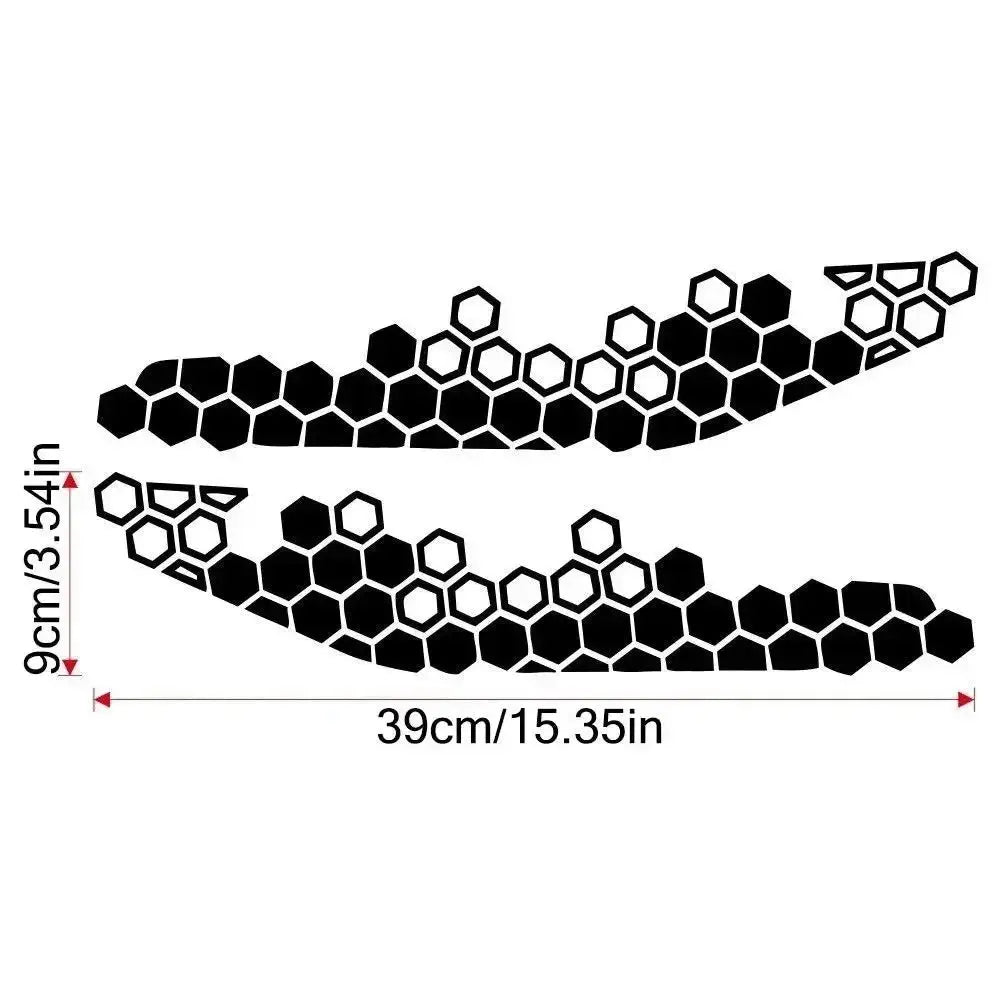 Sticker Master Motosiklet Bal Peteği Desenli Sticker Seti - Dekoratif Etiket - Sticker Master