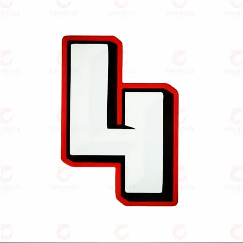 Motosiklet Sayı Sticker Seti (0-9) | 3D Görünümlü Yarış Numarası Sticker Master