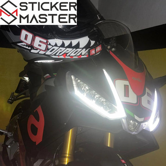 Motosiklet Sayı Sticker Seti (0-9) | 3D Görünümlü Yarış Numarası Sticker Master