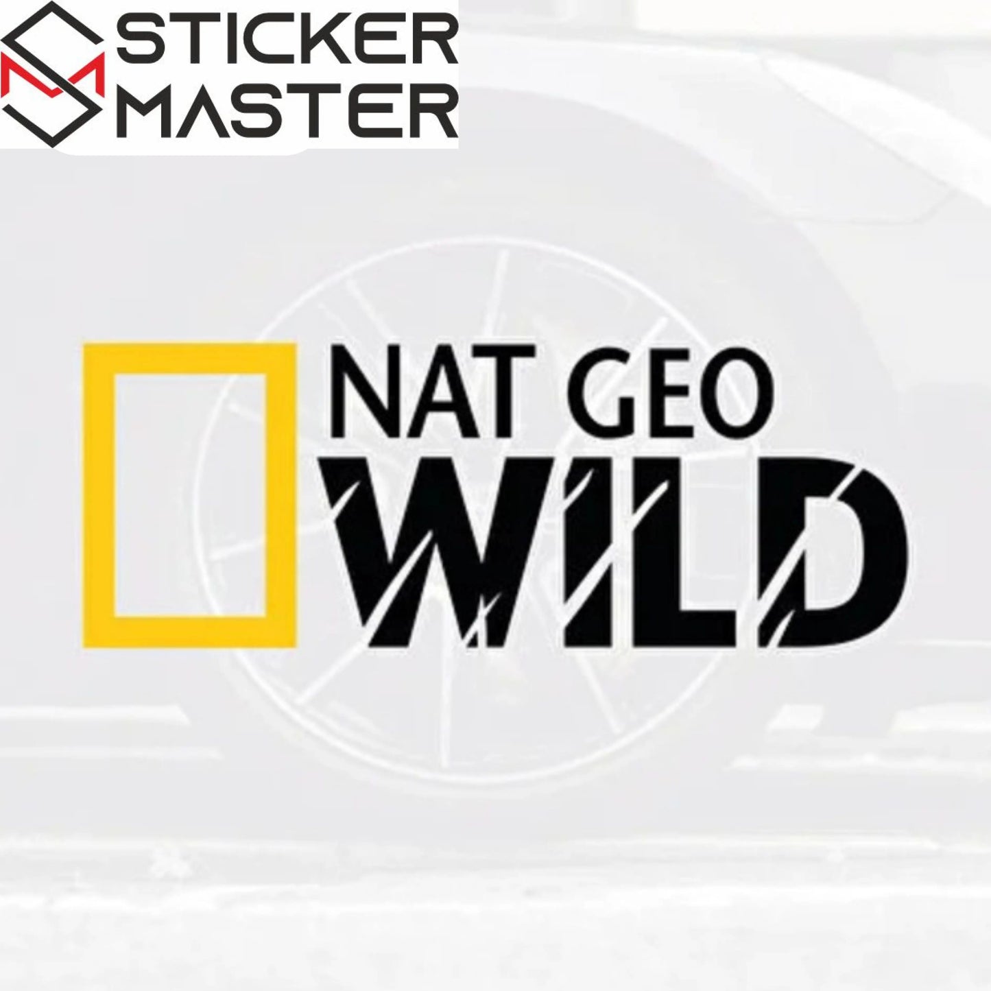 Nat Geo Wild Sticker | National Geographic Logolu Off-Road Decal (15-60 cm) Sticker Master