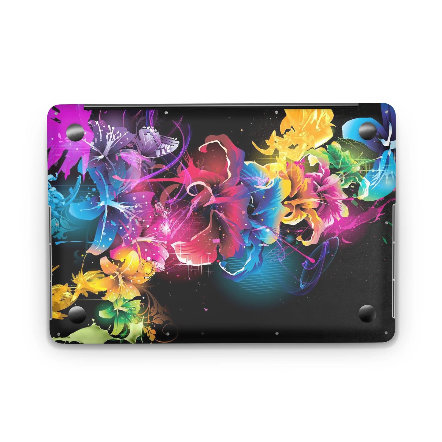 Sticker Master Floral Color Evrensel Sticker Dizüstü Bilgisayar Vinil Sticker Decal 12" 13" 13.3" 14" 15" 15.4" 15.6 inç Dizüstü Bilgisayar Çıkartma Koruyucu Macbook Asus Acer Hp Lenovo Huawei Dell İçin - Sticker Master