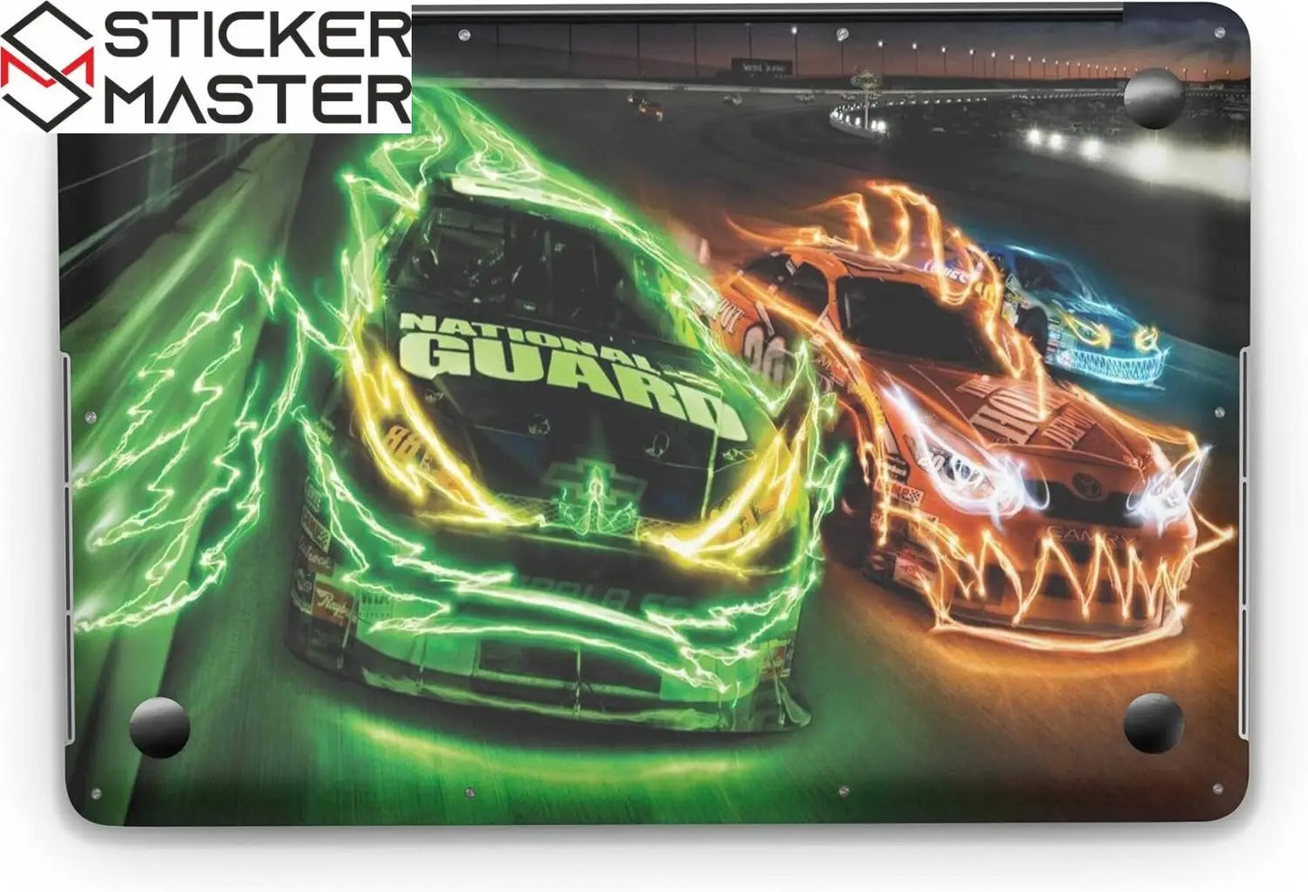 Sticker Master Racing Car Evrensel Sticker Dizüstü Bilgisayar Vinil Sticker Decal 12" 13" 13.3" 14" 15" 15.4" 15.6 inç Dizüstü Bilgisayar Çıkartma Koruyucu Macbook Asus Acer Hp Lenovo Huawei Dell İçin - Sticker Master