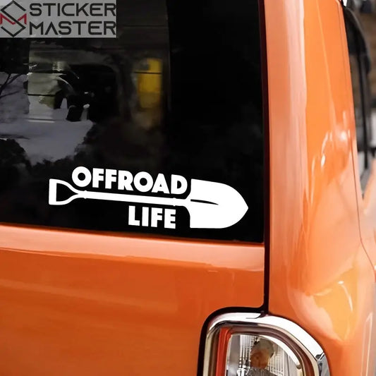 Offroad Sticker | Offroad Life Kürek Tasarımlı Çizik Gizleyici Decal (20 cm) Sticker Master