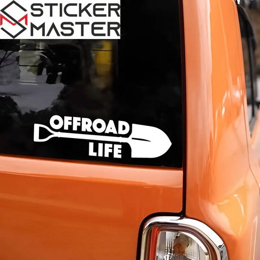 Offroad Sticker | Offroad Life Kürek Tasarımlı Çizik Gizleyici Decal (20 cm) Sticker Master