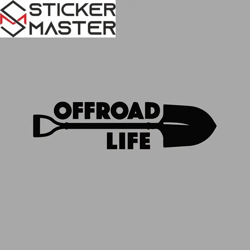 Offroad Sticker | Offroad Life Kürek Tasarımlı Çizik Gizleyici Decal (20 cm) Sticker Master