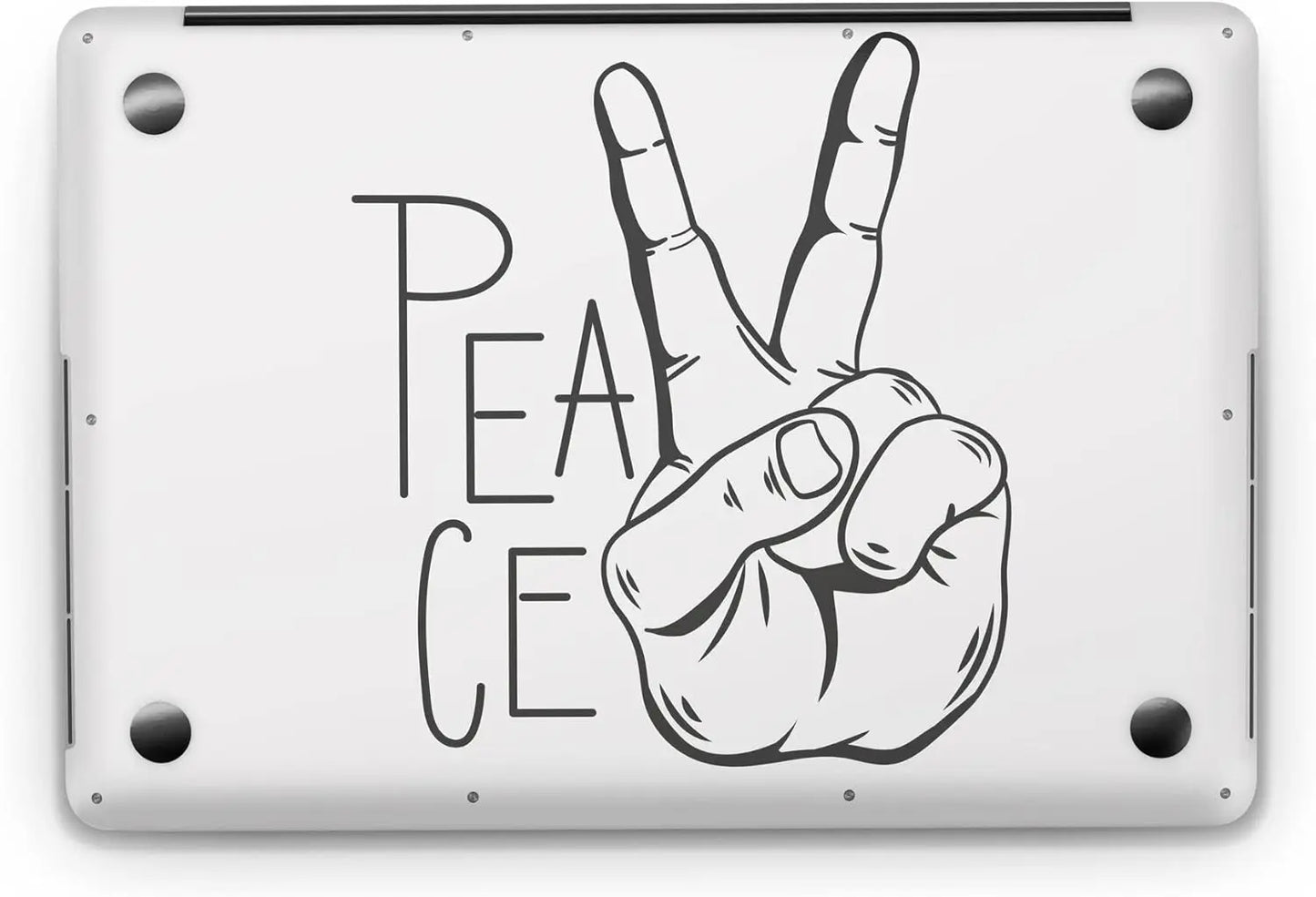 Sticker Master Vintage Peace Evrensel Sticker Dizüstü Bilgisayar Vinil Sticker Decal 12" 13" 13.3" 14" 15" 15.4" 15.6 inç Dizüstü Bilgisayar Çıkartma Koruyucu Macbook Asus Acer Hp Lenovo Huawei Dell İçin - Sticker Master