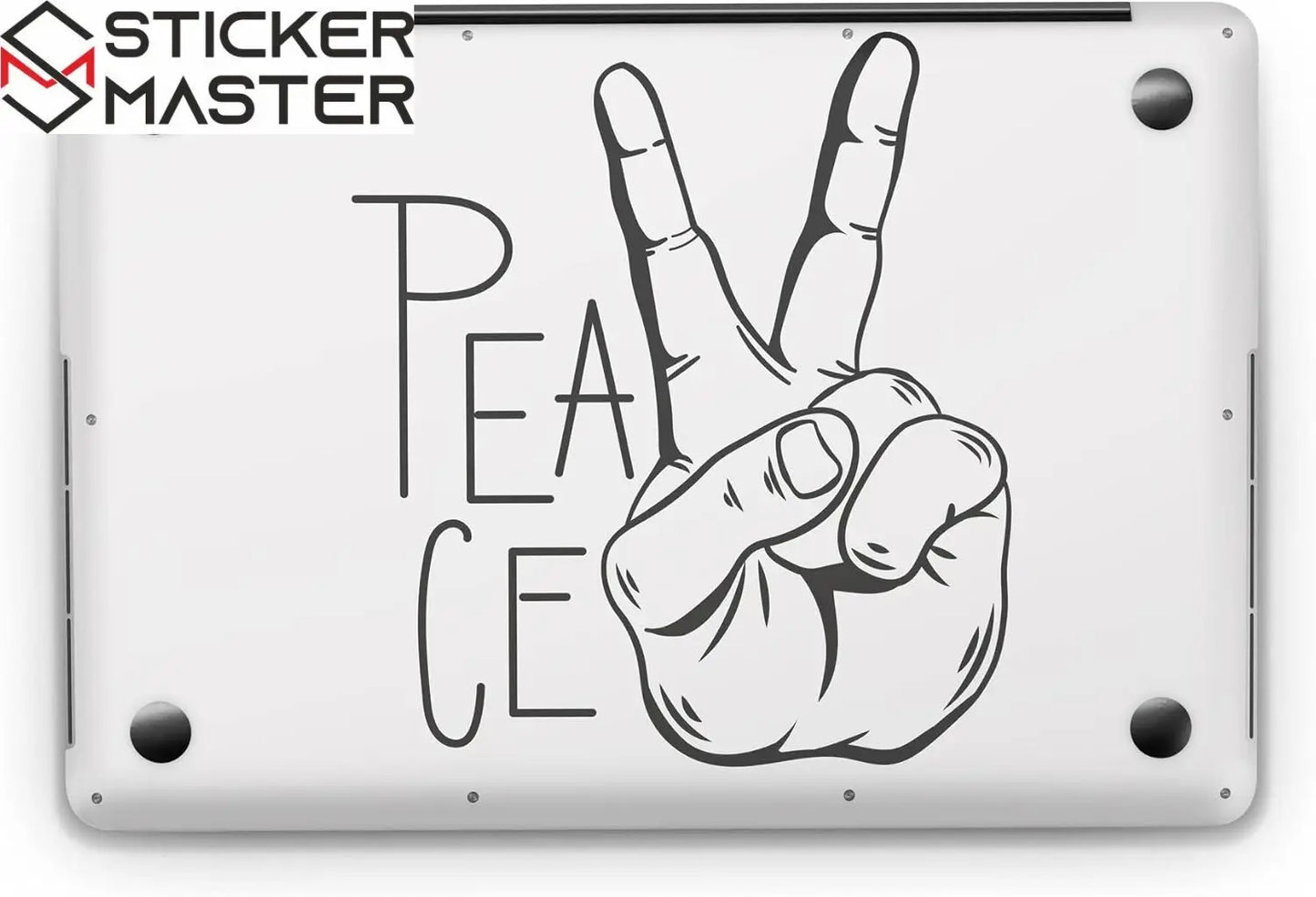 Sticker Master Vintage Peace Evrensel Sticker Dizüstü Bilgisayar Vinil Sticker Decal 12" 13" 13.3" 14" 15" 15.4" 15.6 inç Dizüstü Bilgisayar Çıkartma Koruyucu Macbook Asus Acer Hp Lenovo Huawei Dell İçin - Sticker Master