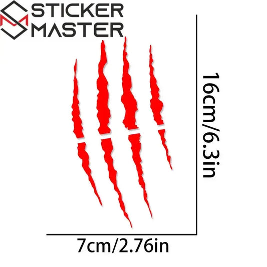 Pençe Sticker | Ghost Claw Canavar İzi Kask ve Depo Decal (16 cm) - Sticker Master