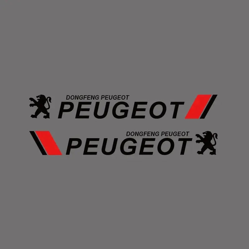 Peugeot Yan Kapı Sticker Seti (2 Adet) | Sportif Aslan Logosu Sticker Master