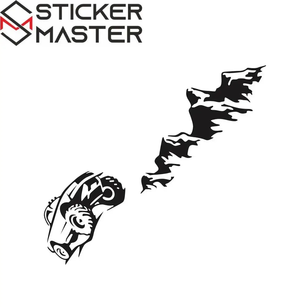 Pickup Arka Kapak Sticker Off-Road Dağ Manzarası | Sticker Master - Sticker Master