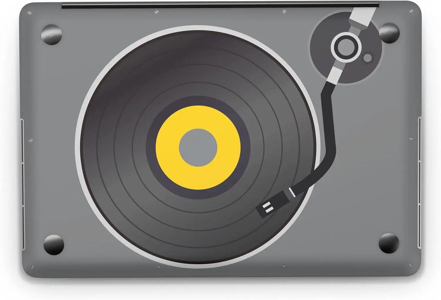 Sticker Master Retro Vinyl Record Player Evrensel Sticker Dizüstü Bilgisayar Vinil Sticker Decal 12" 13" 13.3" 14" 15" 15.4" 15.6 inç Dizüstü Bilgisayar Çıkartma Koruyucu Macbook Asus Acer Hp Lenovo Huawei Dell İçin - Sticker Master